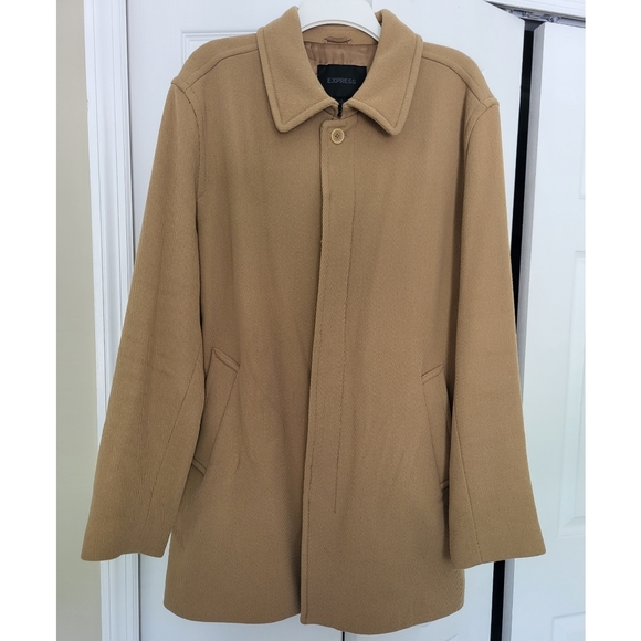 Vintage Express Camel Pea Coat - Picture 1 of 7